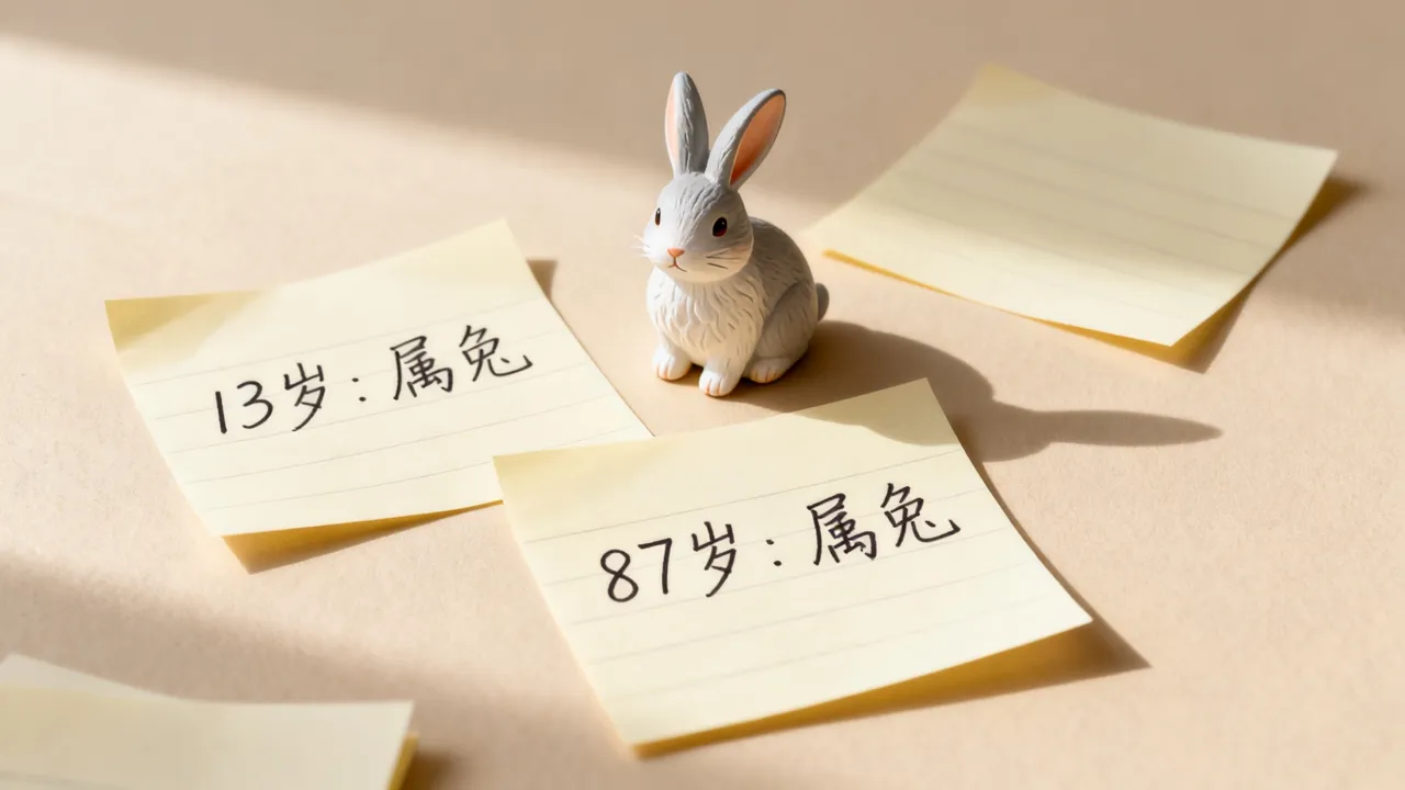 13岁属什么，87岁属什么？年龄生肖对应表你查对了吗？