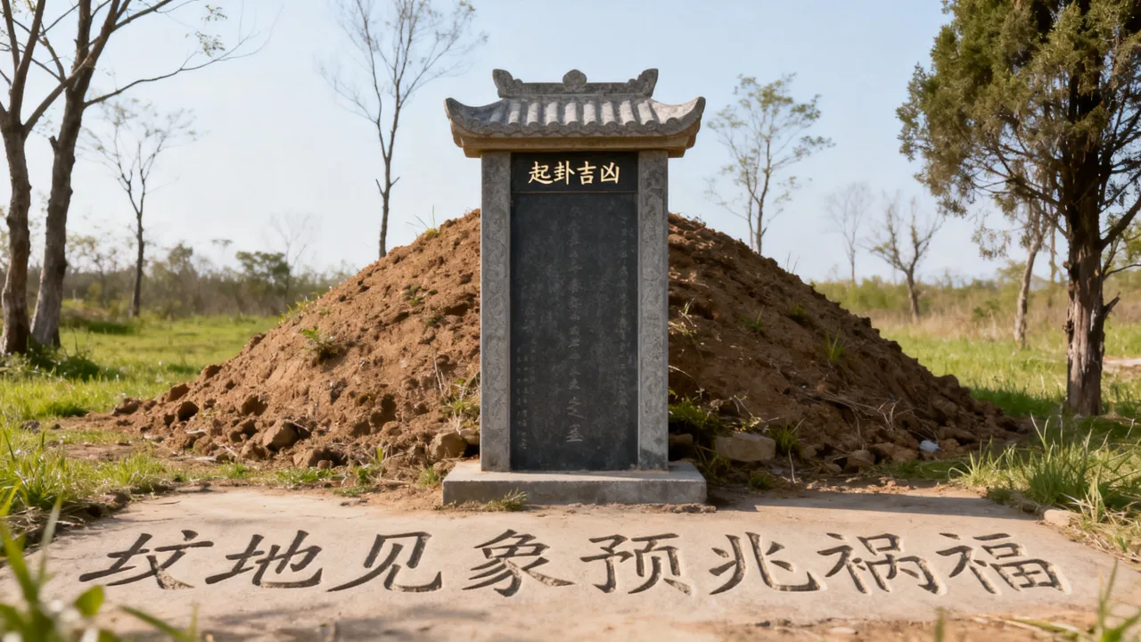 看到坟墓怎么起卦吉凶？，坟地见象如何预兆祸福
