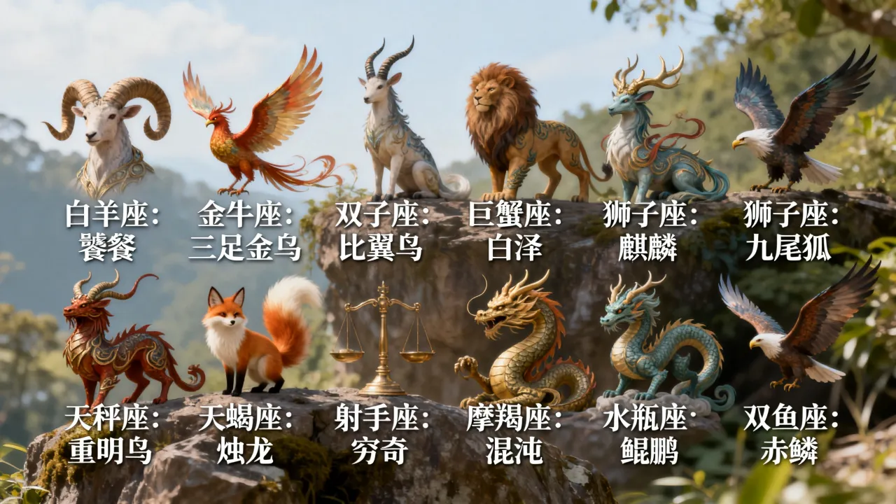 十二星座都是神兽吗,你知道十二星座对应的神兽分别是什么? 十二星座都是神兽吗,你知道十二星座对应的神兽分别是什么?
