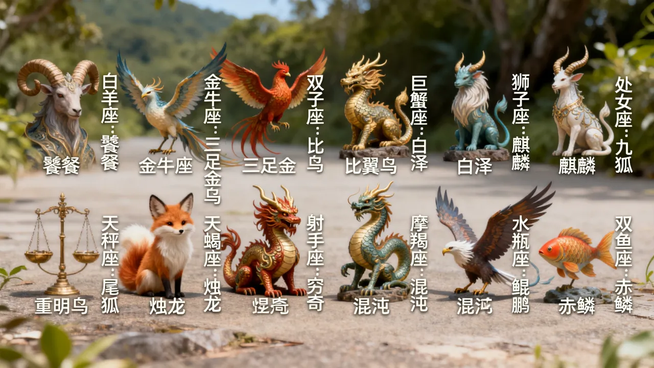 十二星座都是神兽吗,你知道十二星座对应的神兽分别是什么? 十二星座都是神兽吗,你知道十二星座对应的神兽分别是什么?