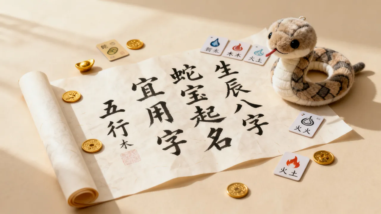 蛇宝宝起名怎么起，蛇宝宝取名大全宜用字五行生辰八字有哪些？