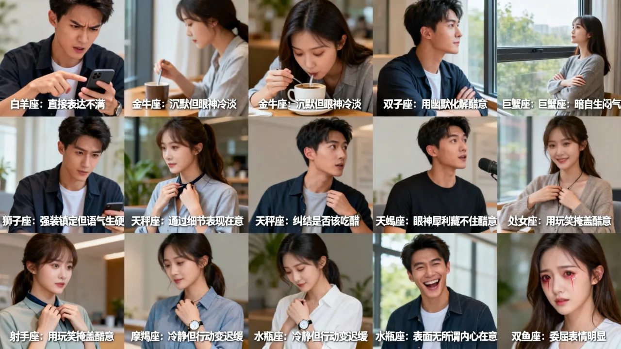 十二星座吃醋的表现,哪个星座吃醋最明显? 十二星座吃醋的表现,哪个星座吃醋最明显?