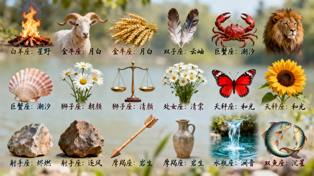 十二星座文艺名有哪些,怎么取个有诗意又小众的名字? 十二星座文艺名有哪些,怎么取个有诗意又小众的名字?