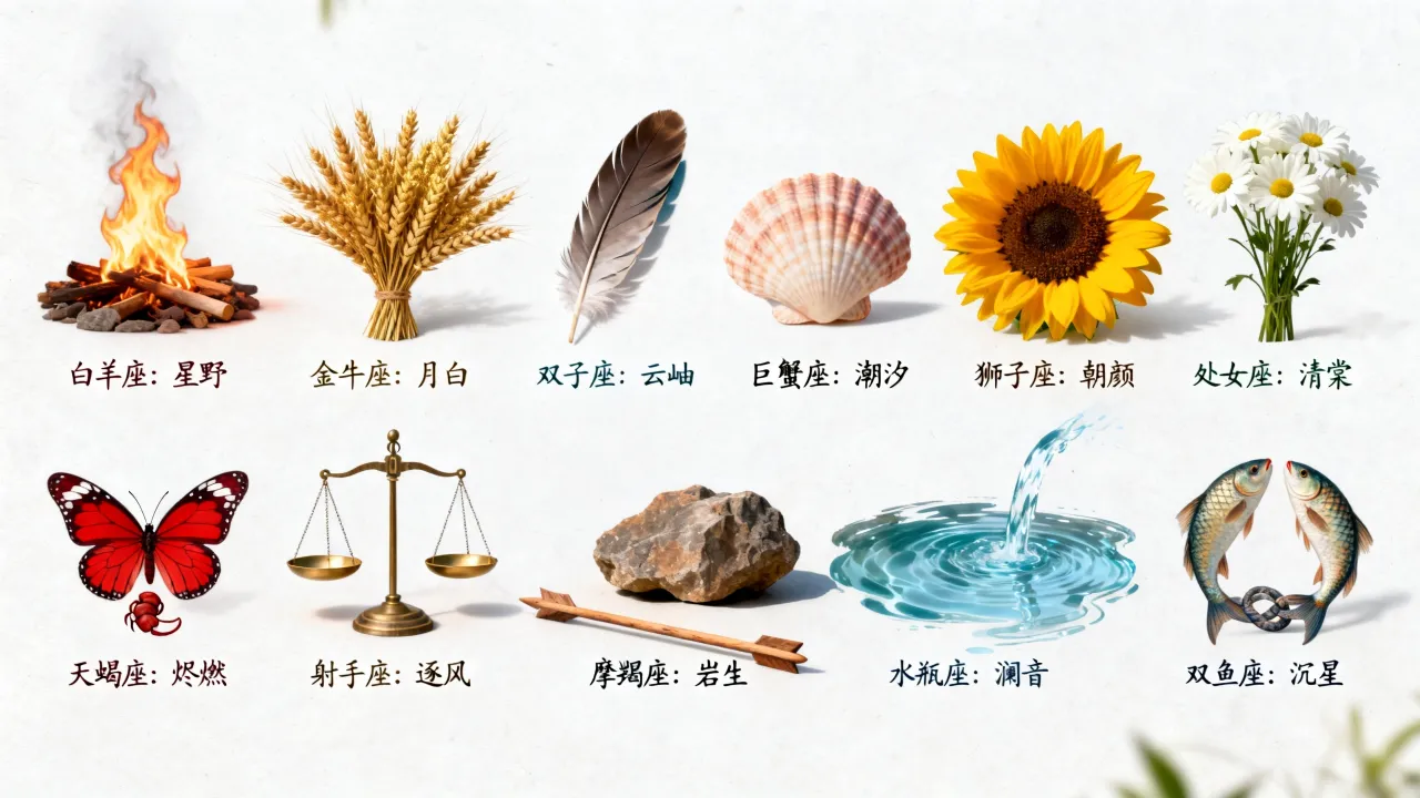 十二星座文艺名有哪些,怎么取个有诗意又小众的名字? 十二星座文艺名有哪些,怎么取个有诗意又小众的名字?