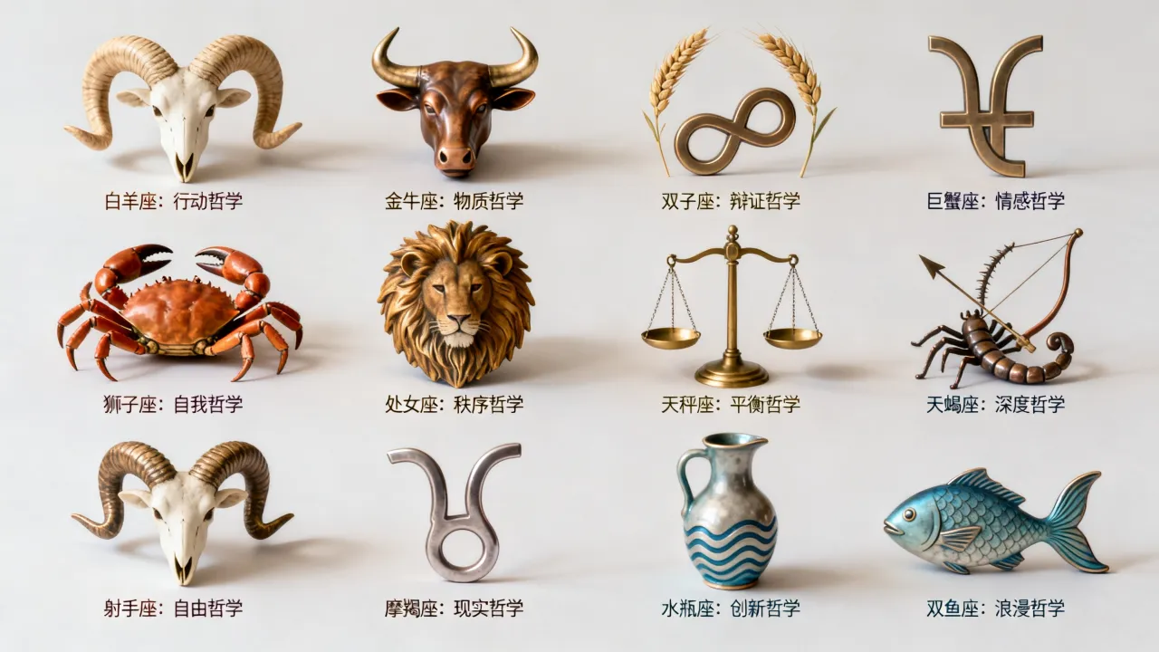 十二星座哲学是什么,十二星座哲学深度解析 十二星座哲学是什么,十二星座哲学深度解析