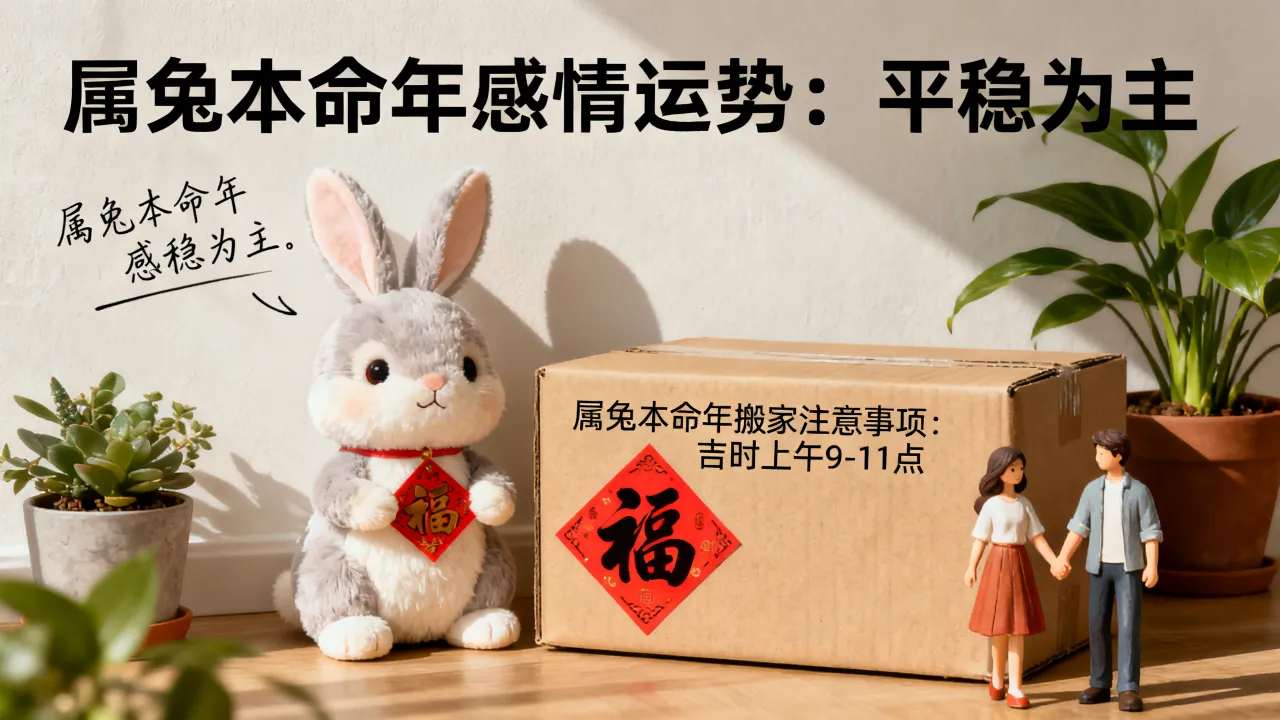 属兔本命年感情顺不顺利,属兔的本命年搬家入新房可以吗 属兔本命年感情顺不顺利,属兔的本命年搬家入新房可以吗