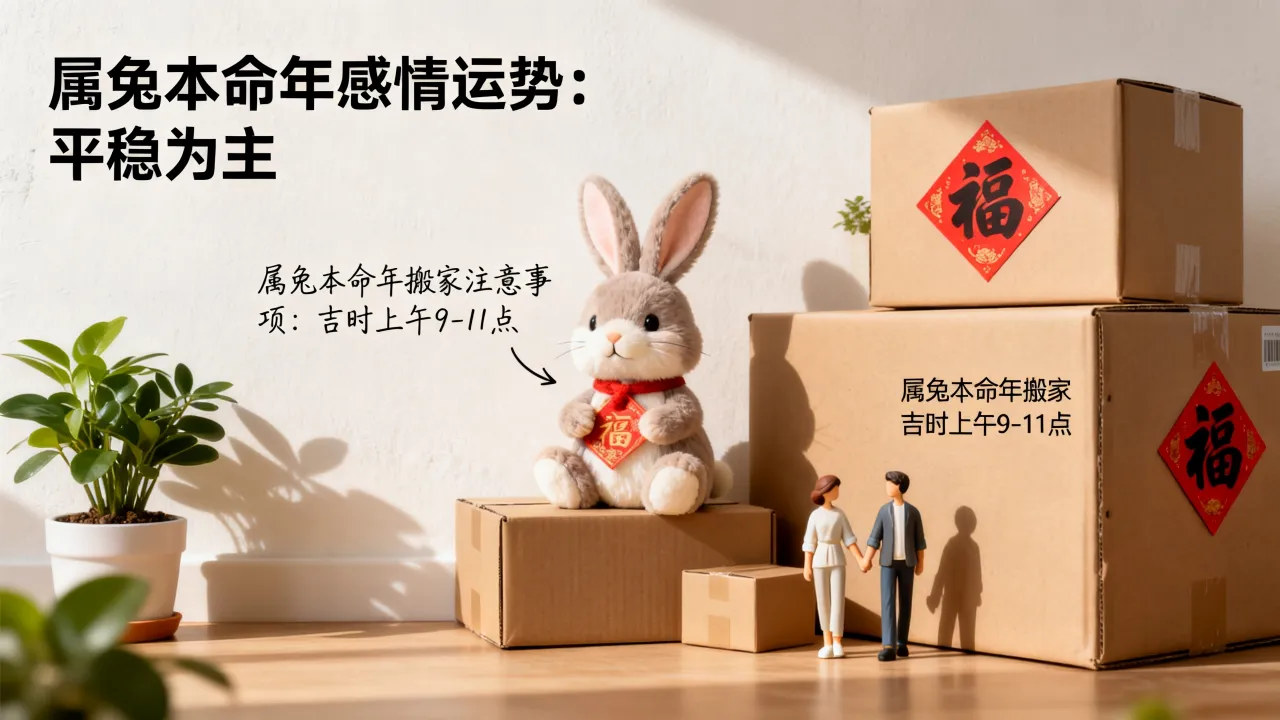 属兔本命年感情顺不顺利,属兔的本命年搬家入新房可以吗 属兔本命年感情顺不顺利,属兔的本命年搬家入新房可以吗