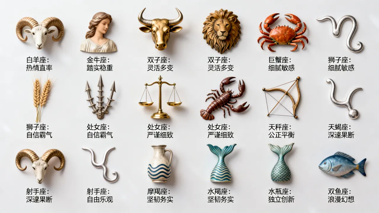 十二星座的各性是什么？星座性格分析准不准，长尾疑问词