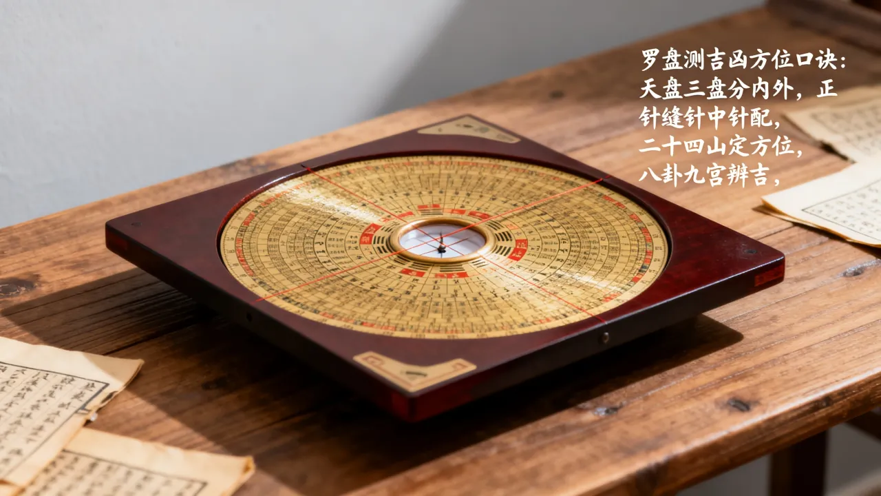 怎么用罗盘看吉凶方向，罗盘测吉凶方位口诀是什么