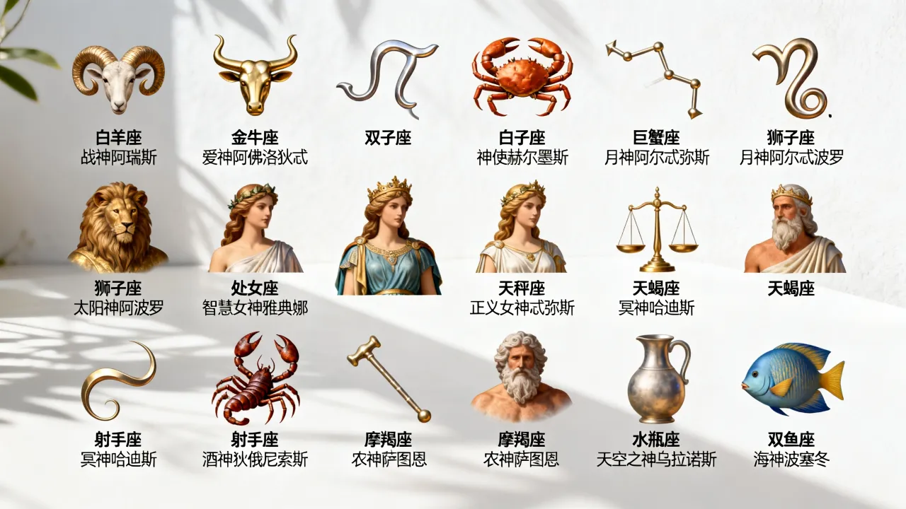 十二星座守护神分别是谁?十二星座守护神有哪几个 十二星座守护神分别是谁?十二星座守护神有哪几个