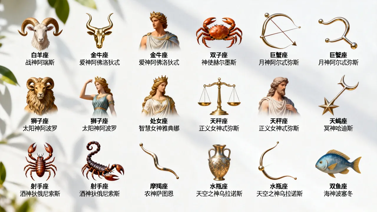 十二星座守护神分别是谁?十二星座守护神有哪几个 十二星座守护神分别是谁?十二星座守护神有哪几个
