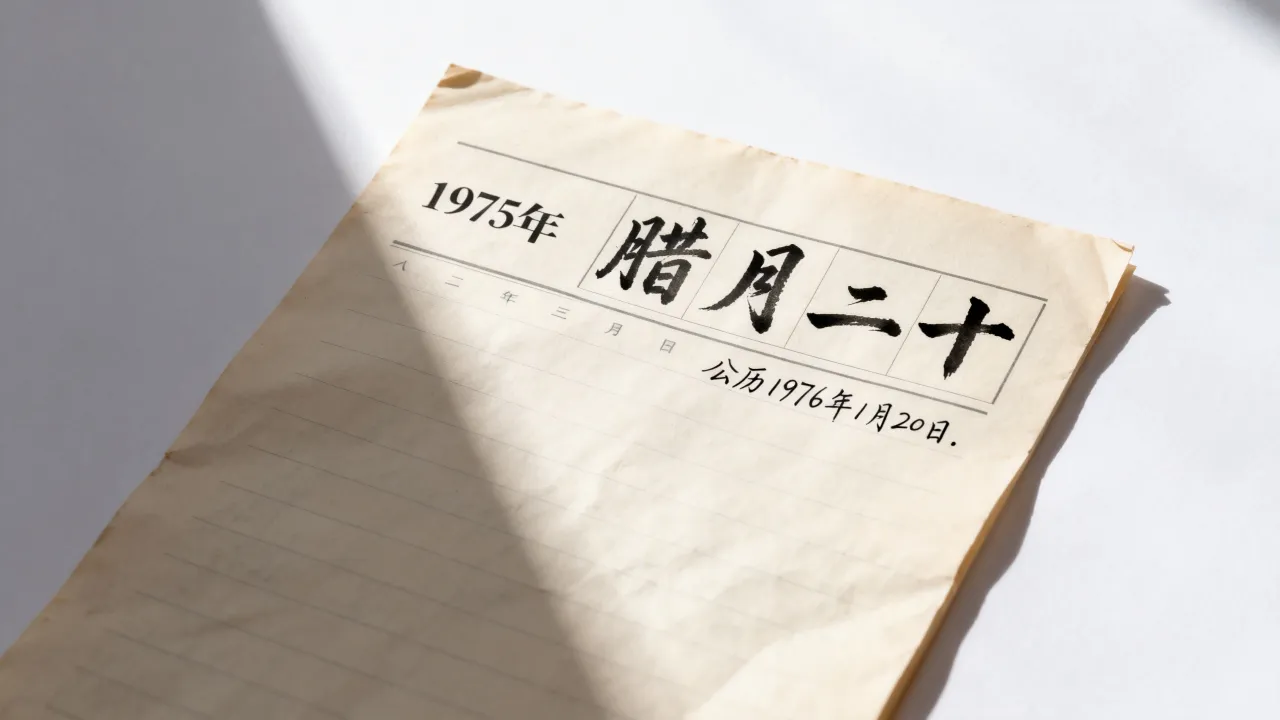 1975年阴历20是几月几号，农历腊月二十是公历哪一天？