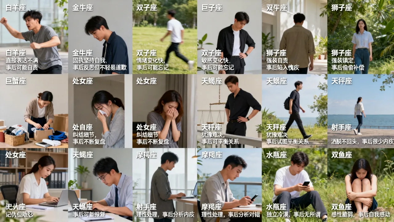 十二星座伤害别人后的表现都有哪些,会内疚吗 十二星座伤害别人后的表现都有哪些,会内疚吗