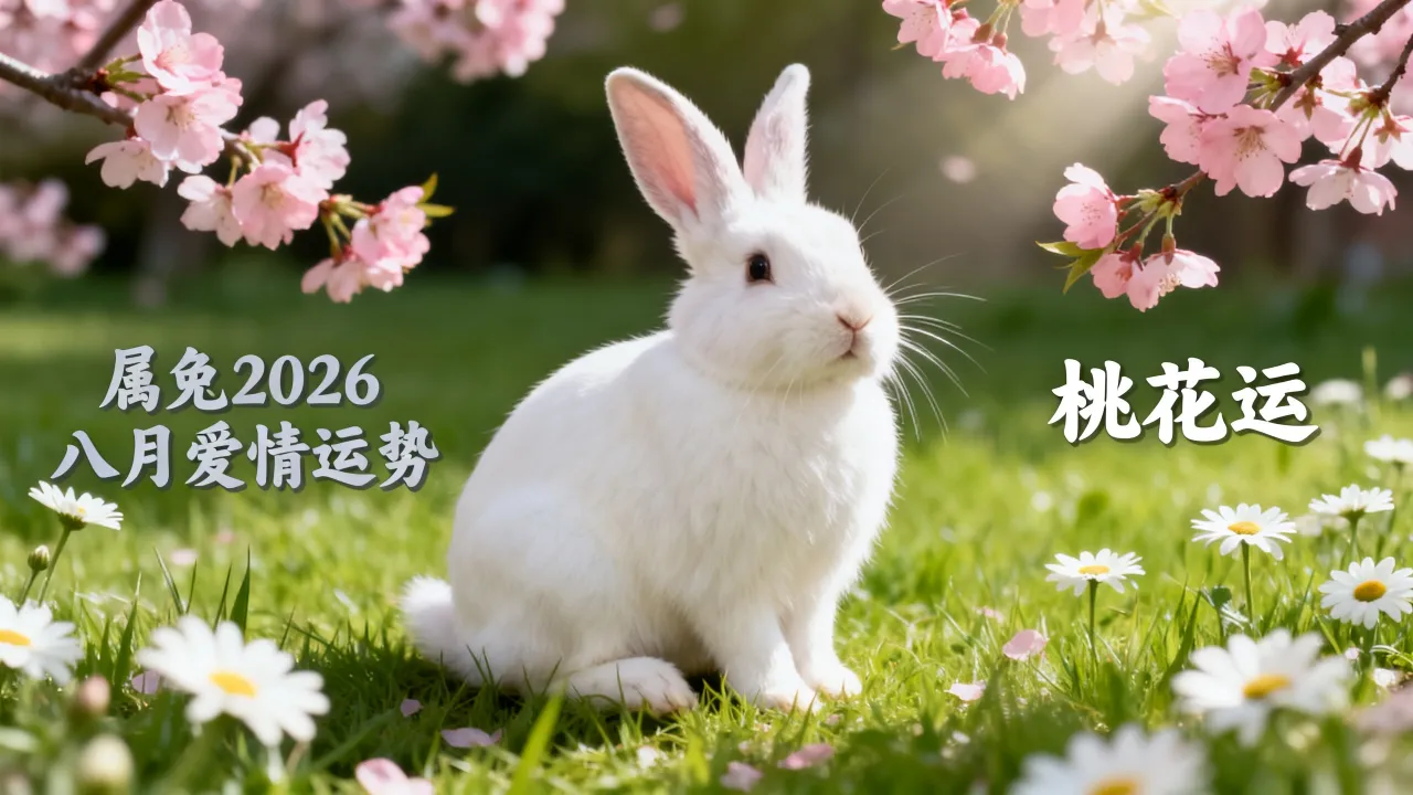 属兔2026八月份爱情运势如何？属兔2026年桃花运怎么样