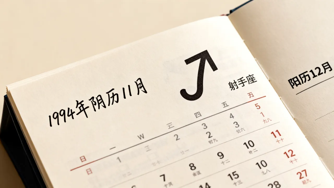 1994年阴历11月是什么星座,对应阳历几月几日? 1994年阴历11月是什么星座,对应阳历几月几日?