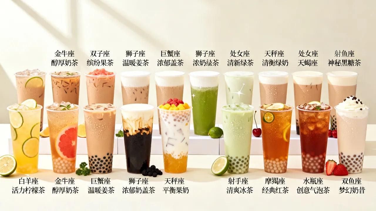 十二星座奶茶哪款最受欢迎？什么星座适合喝什么奶茶