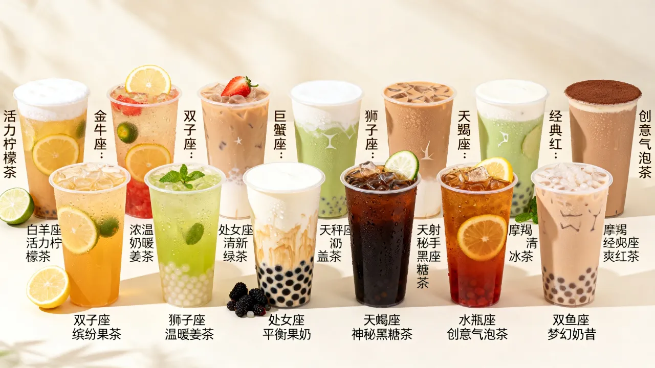 十二星座奶茶哪款最受欢迎？什么星座适合喝什么奶茶