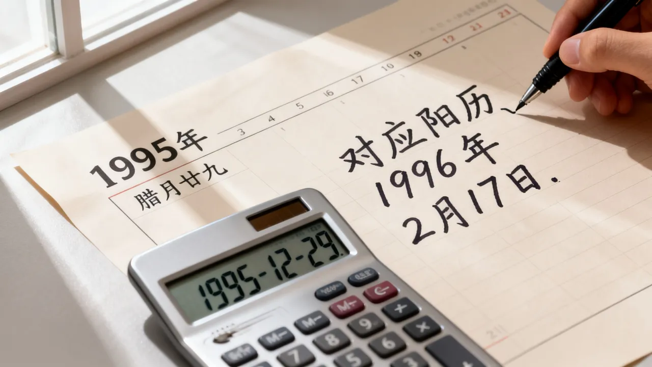 1995年阴历29是阳历几月几号?阴历转阳历查询 1995年阴历29是阳历几月几号?阴历转阳历查询