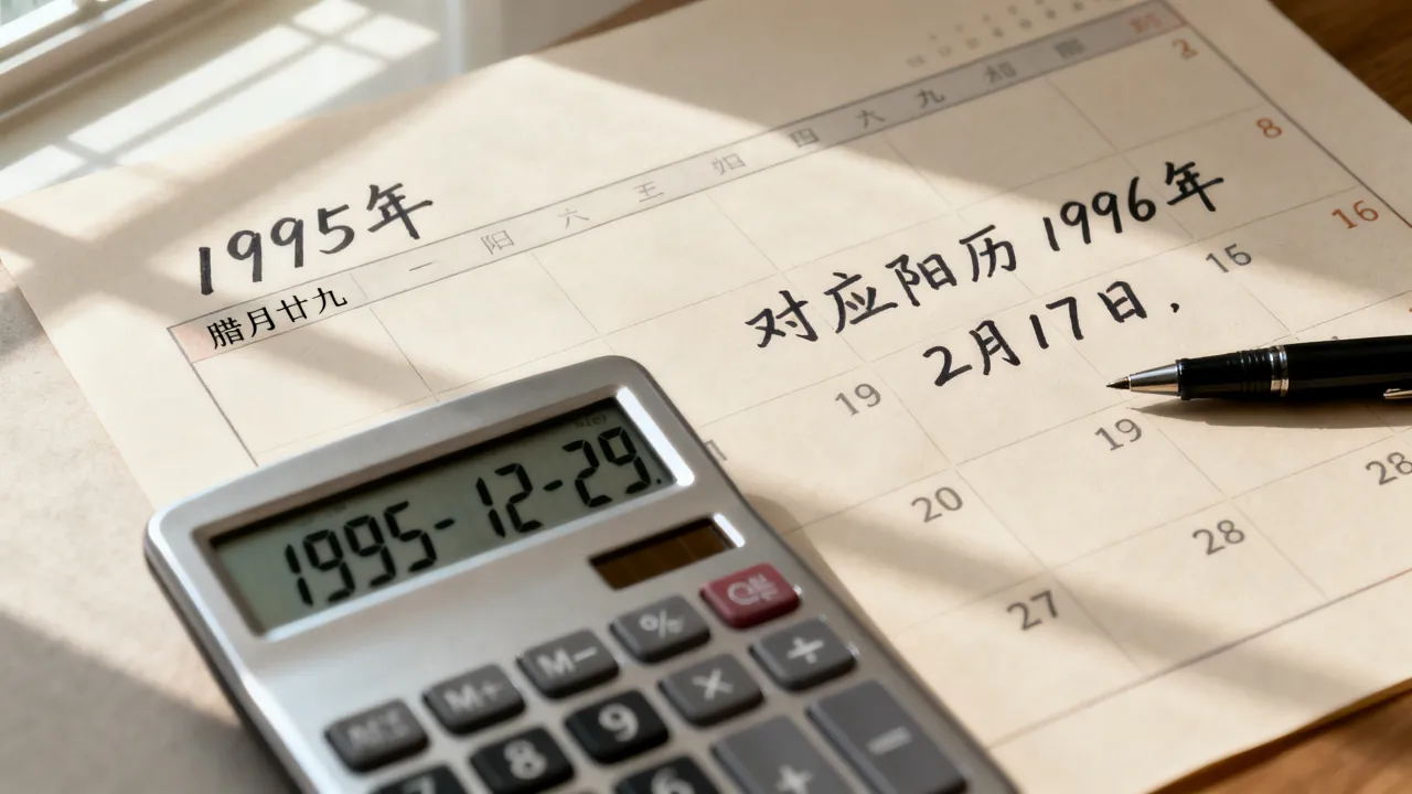 1995年阴历29是阳历几月几号?阴历转阳历查询 1995年阴历29是阳历几月几号?阴历转阳历查询