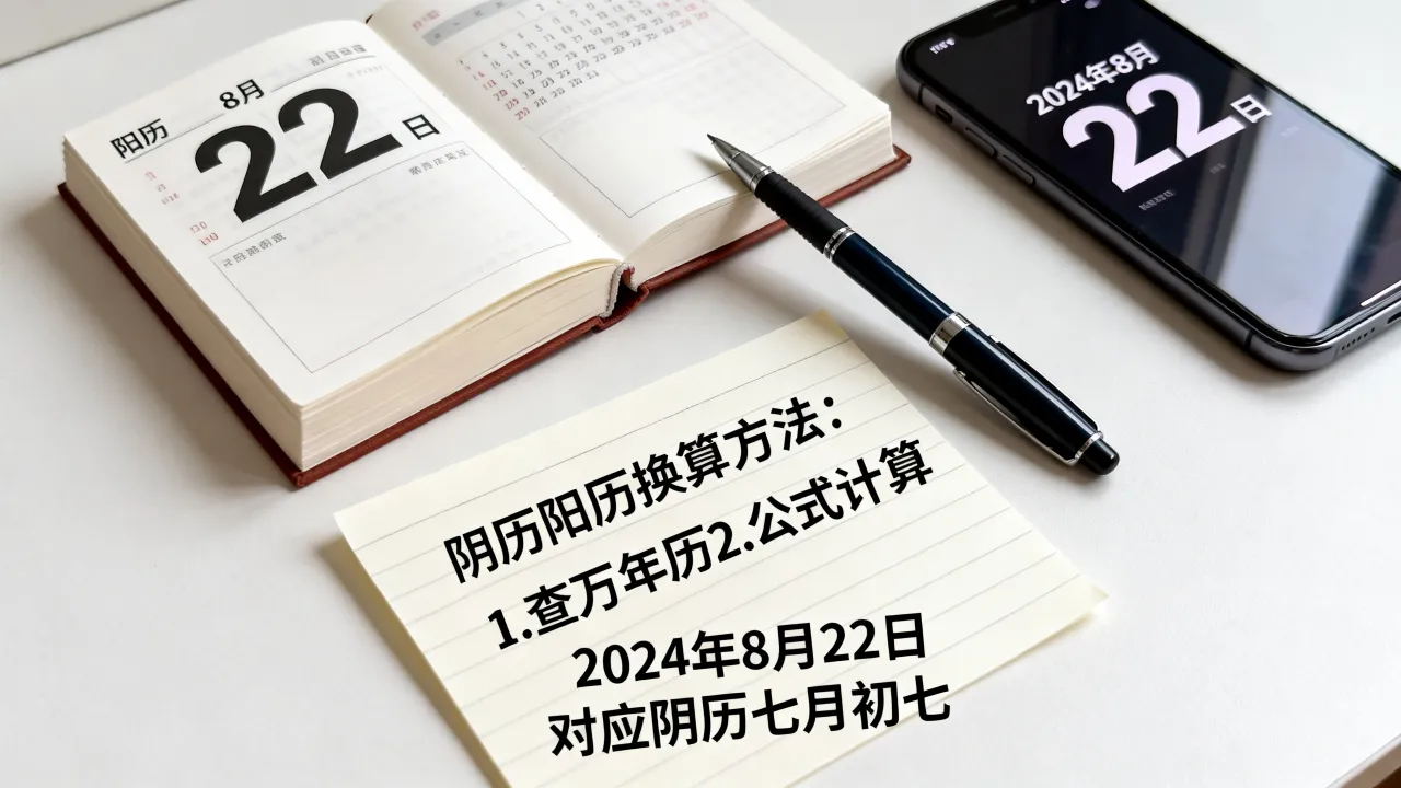 阳历8月22是阴历多少，阴历阳历换算方法是什么