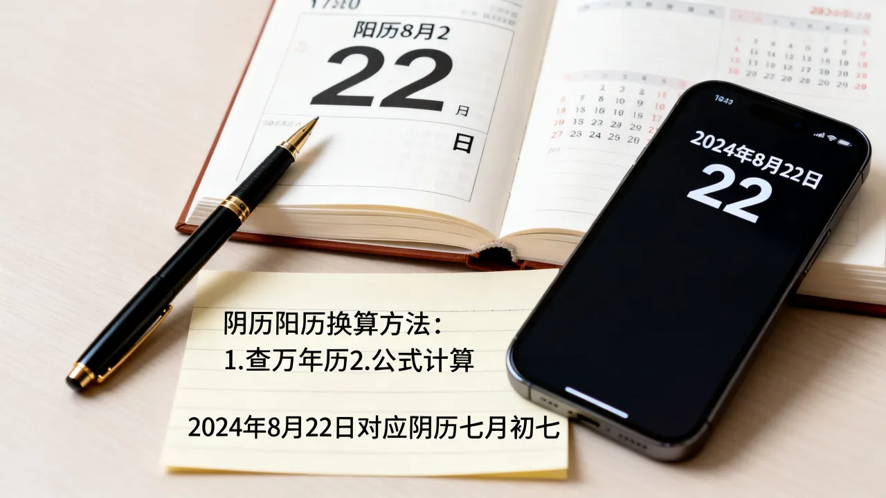 阳历8月22是阴历多少，阴历阳历换算方法是什么