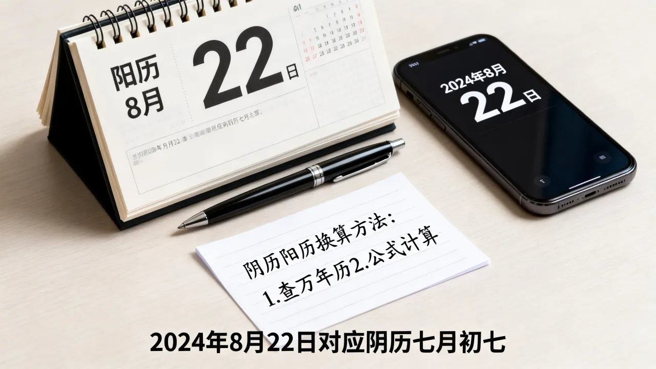 阳历8月22是阴历多少，阴历阳历换算方法是什么