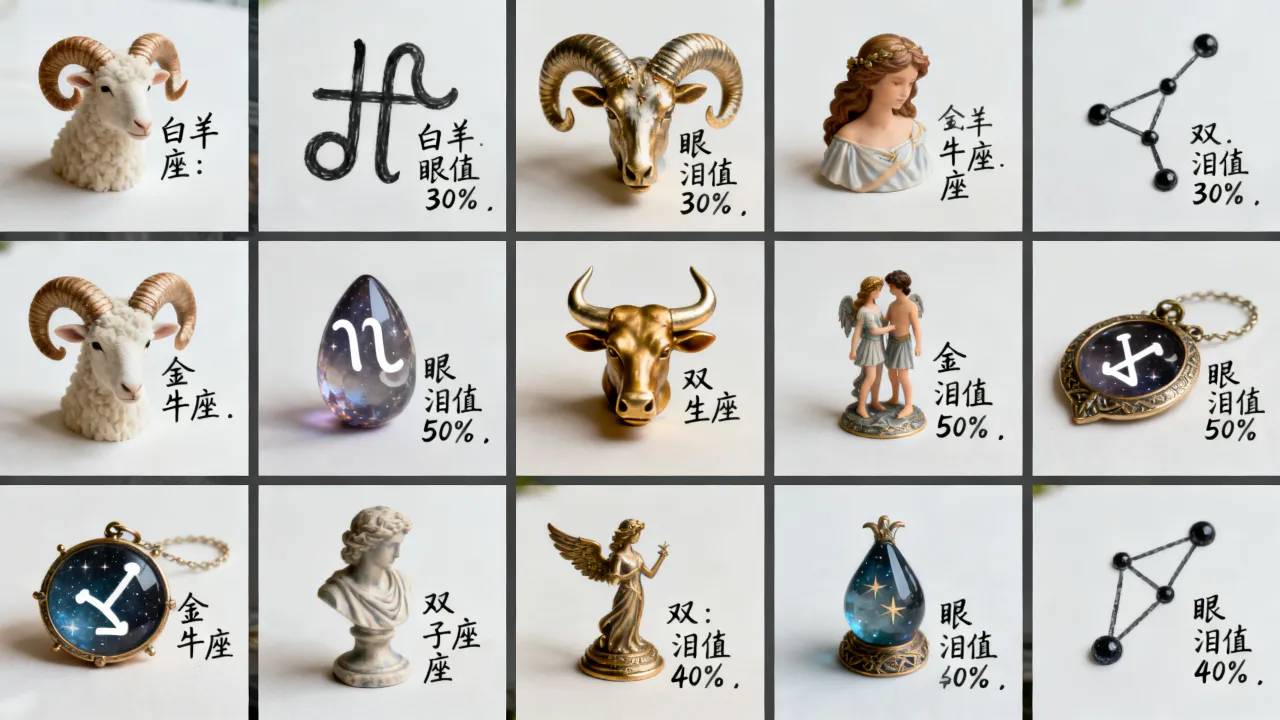 十二星座的眼泪值多少?哪个星座最易为情落泪? 十二星座的眼泪值多少?哪个星座最易为情落泪?
