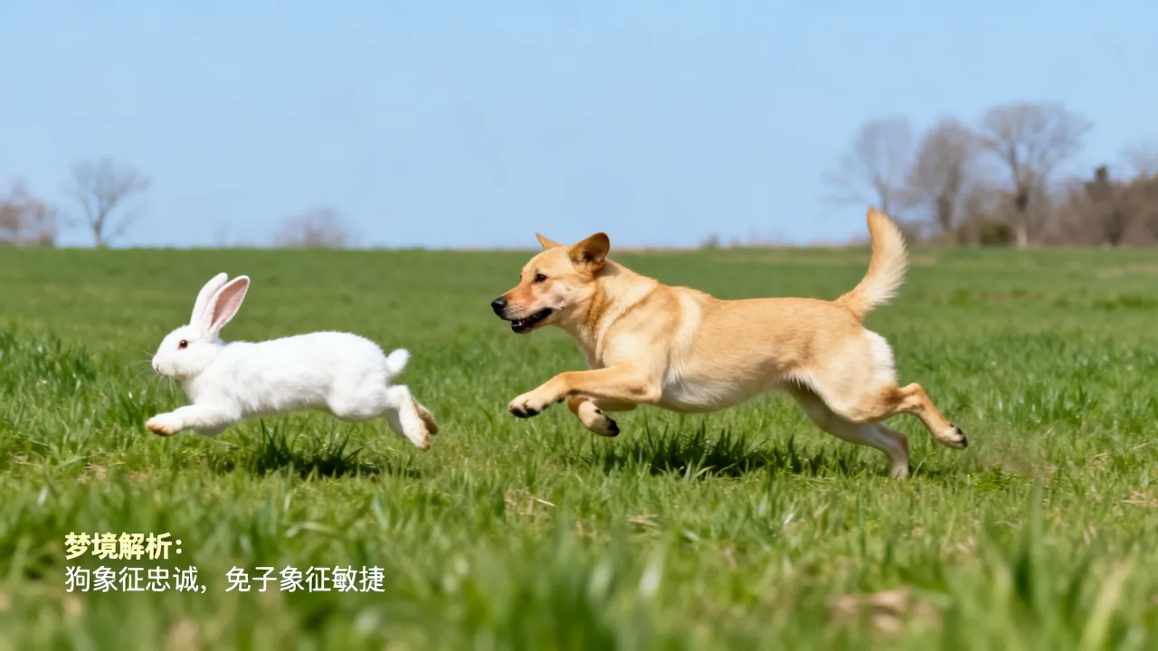 梦到狗撵兔子是什么预兆,梦见狗追兔子好不好 梦到狗撵兔子是什么预兆,梦见狗追兔子好不好