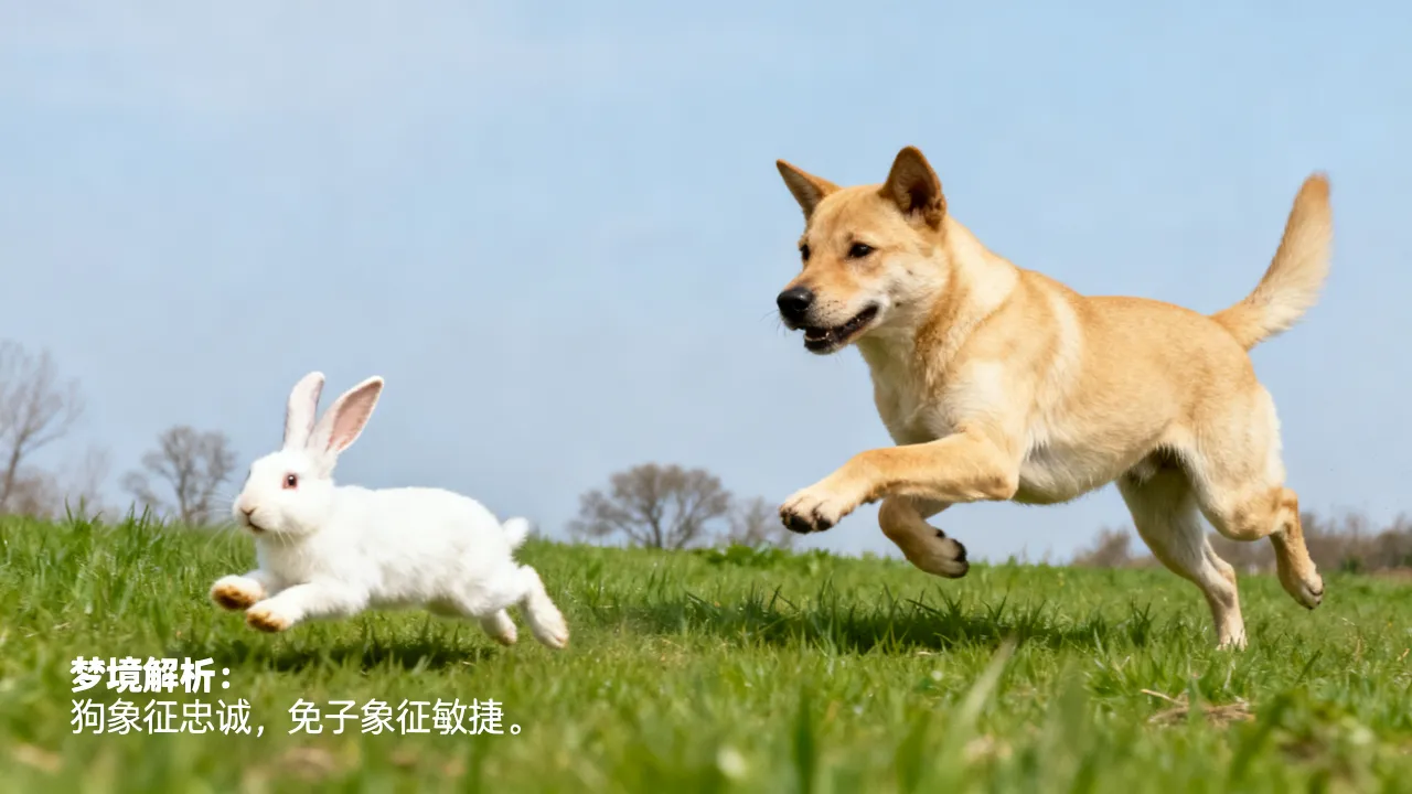 梦到狗撵兔子是什么预兆,梦见狗追兔子好不好 梦到狗撵兔子是什么预兆,梦见狗追兔子好不好