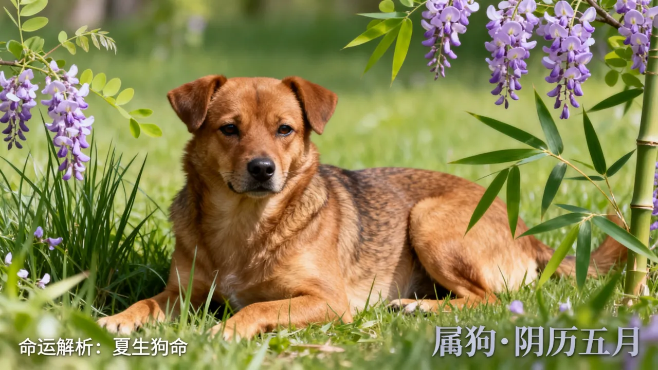属狗生于阴历5月命运如何，属狗五月出生好不好？