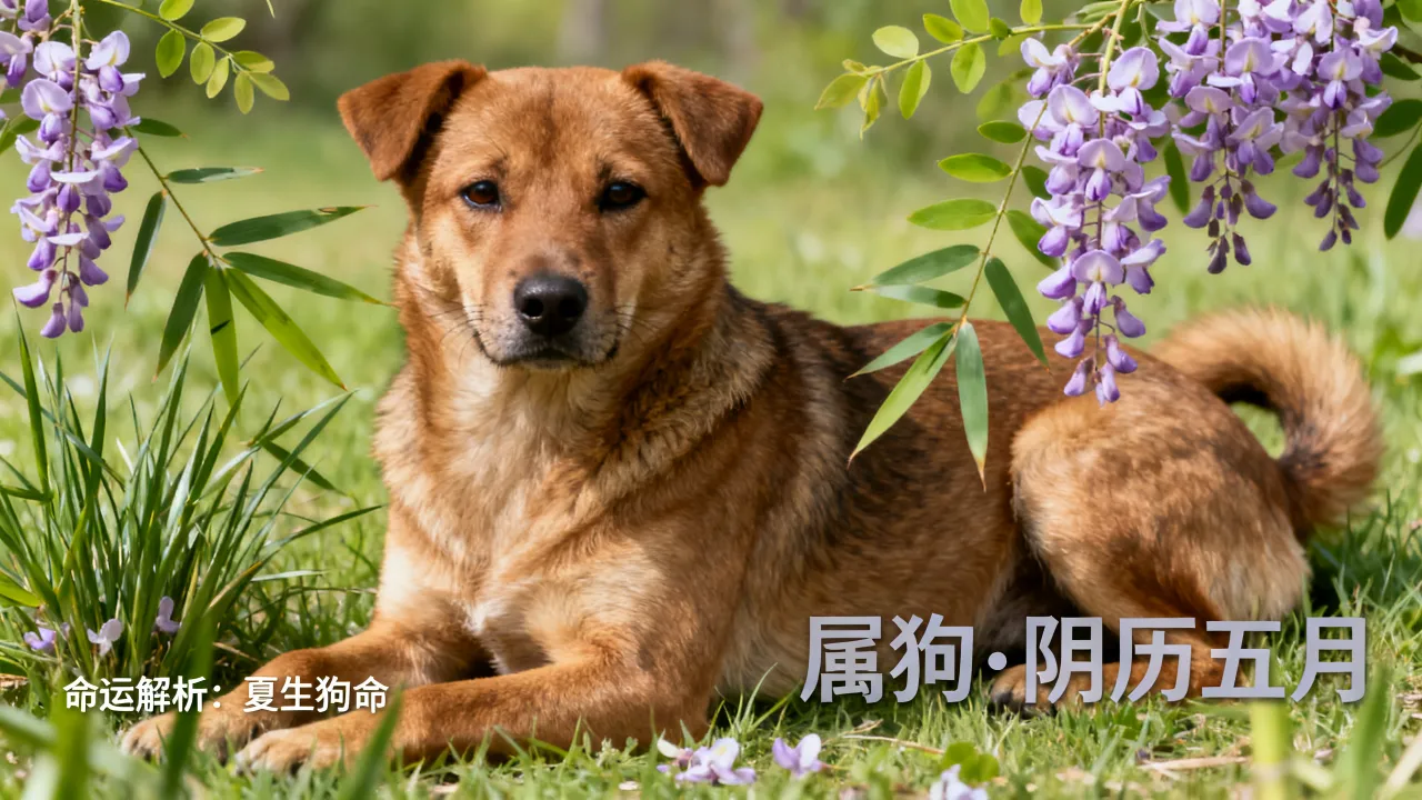属狗生于阴历5月命运如何，属狗五月出生好不好？