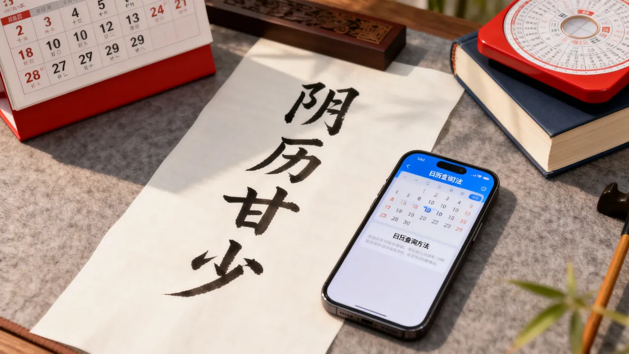 日历阴历甘少是什么?日历阴历甘少怎么查 日历阴历甘少是什么?日历阴历甘少怎么查
