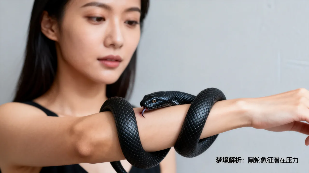 梦到被黑色蛇咬怎么样，梦见黑蛇咬自己是什么预兆？