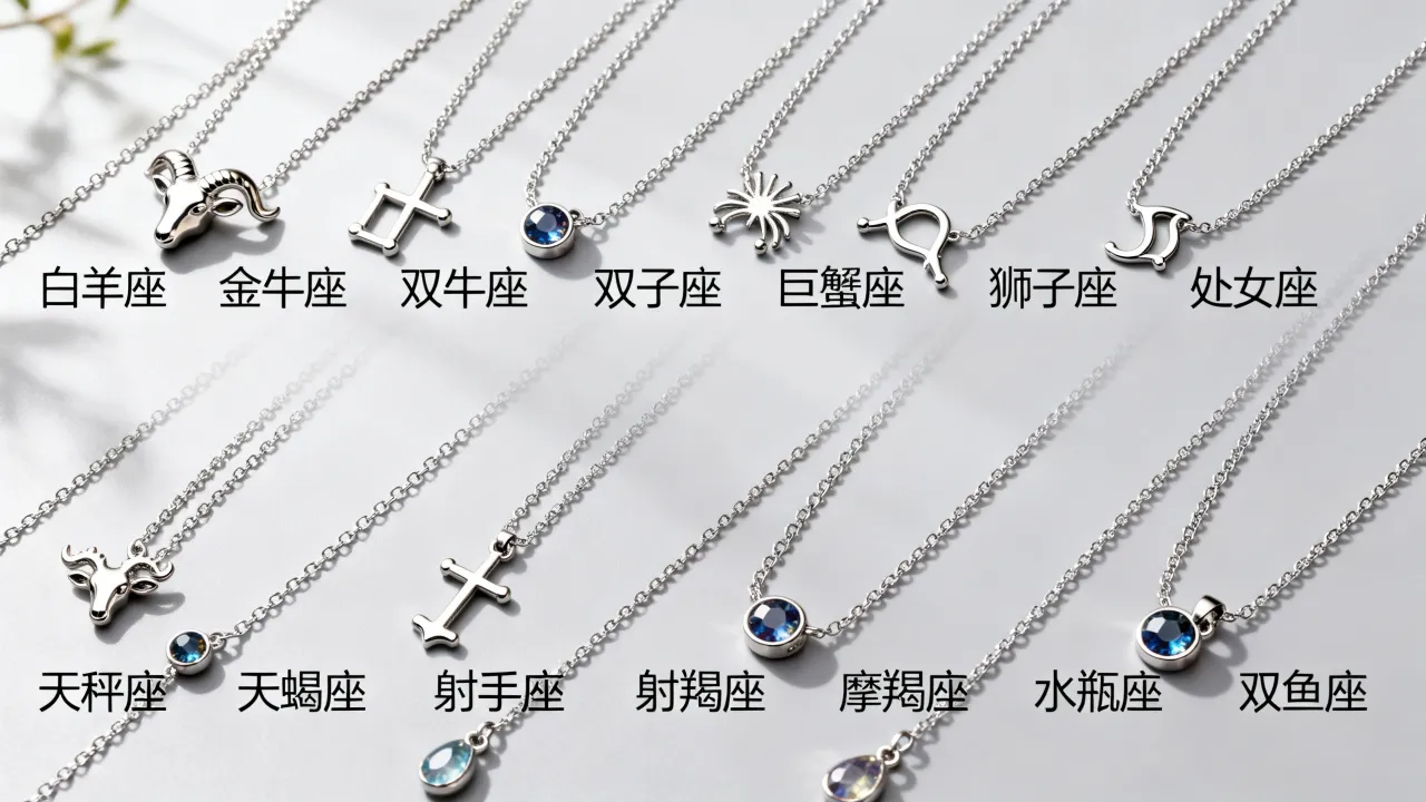 十二星座颈链怎么选？最适合你的星座幸运项链是哪款？