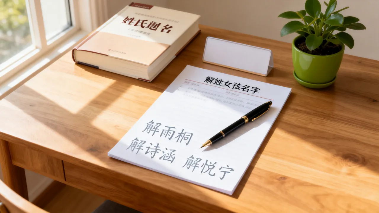 姓解女宝宝怎么起名？解姓女孩好听名字大全集