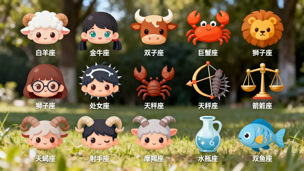 精美十二星座q版怎么画？十二星座q版头像可爱吗？