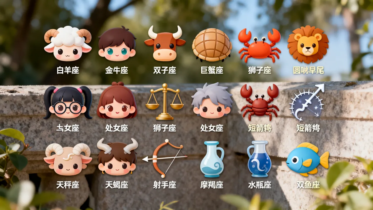 精美十二星座q版怎么画？十二星座q版头像可爱吗？