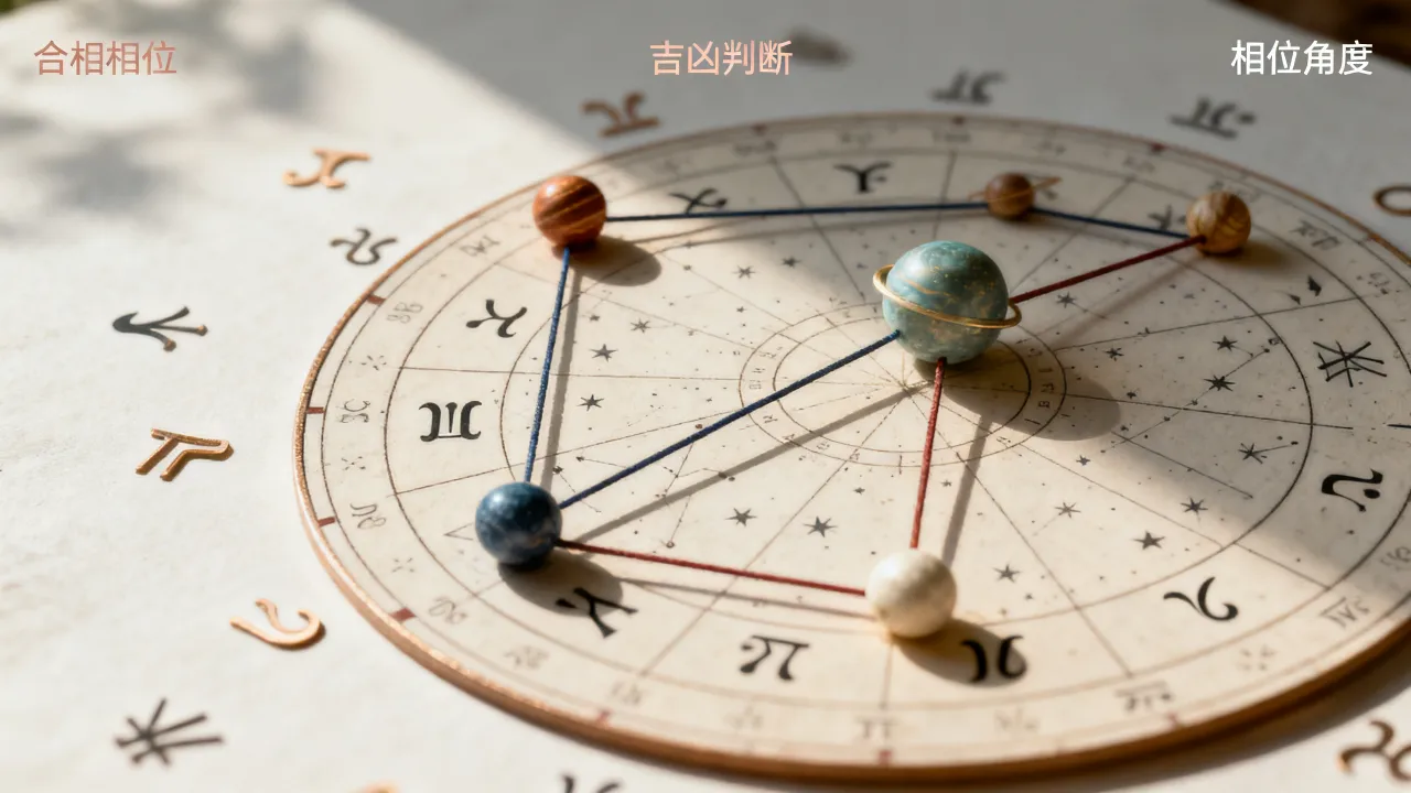 合相怎么看吉凶图解，合相相位吉凶判断方法详解