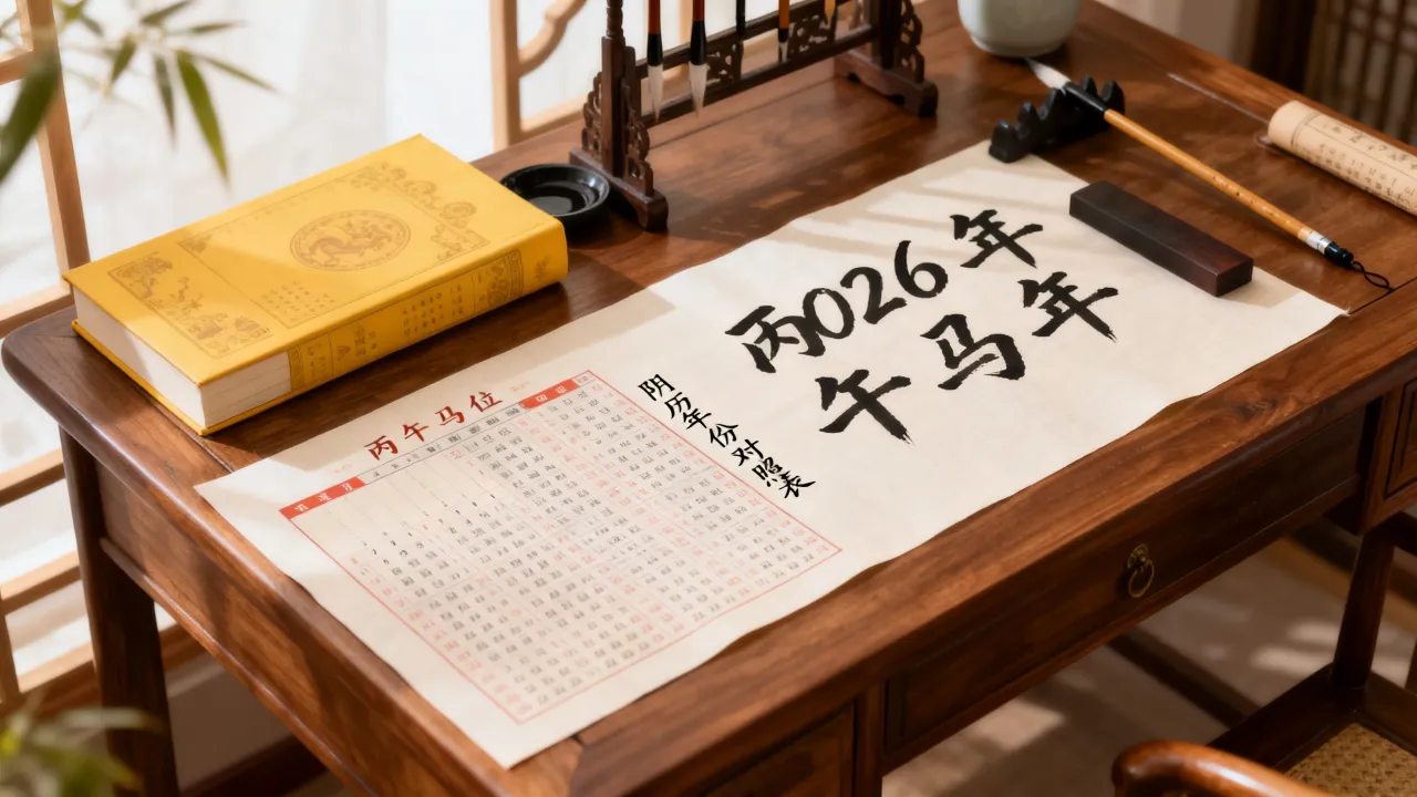 2026年阴历是什么年?农历丙午马年怎么查,阴历年份对照表 2026年阴历是什么年?农历丙午马年怎么查,阴历年份对照表