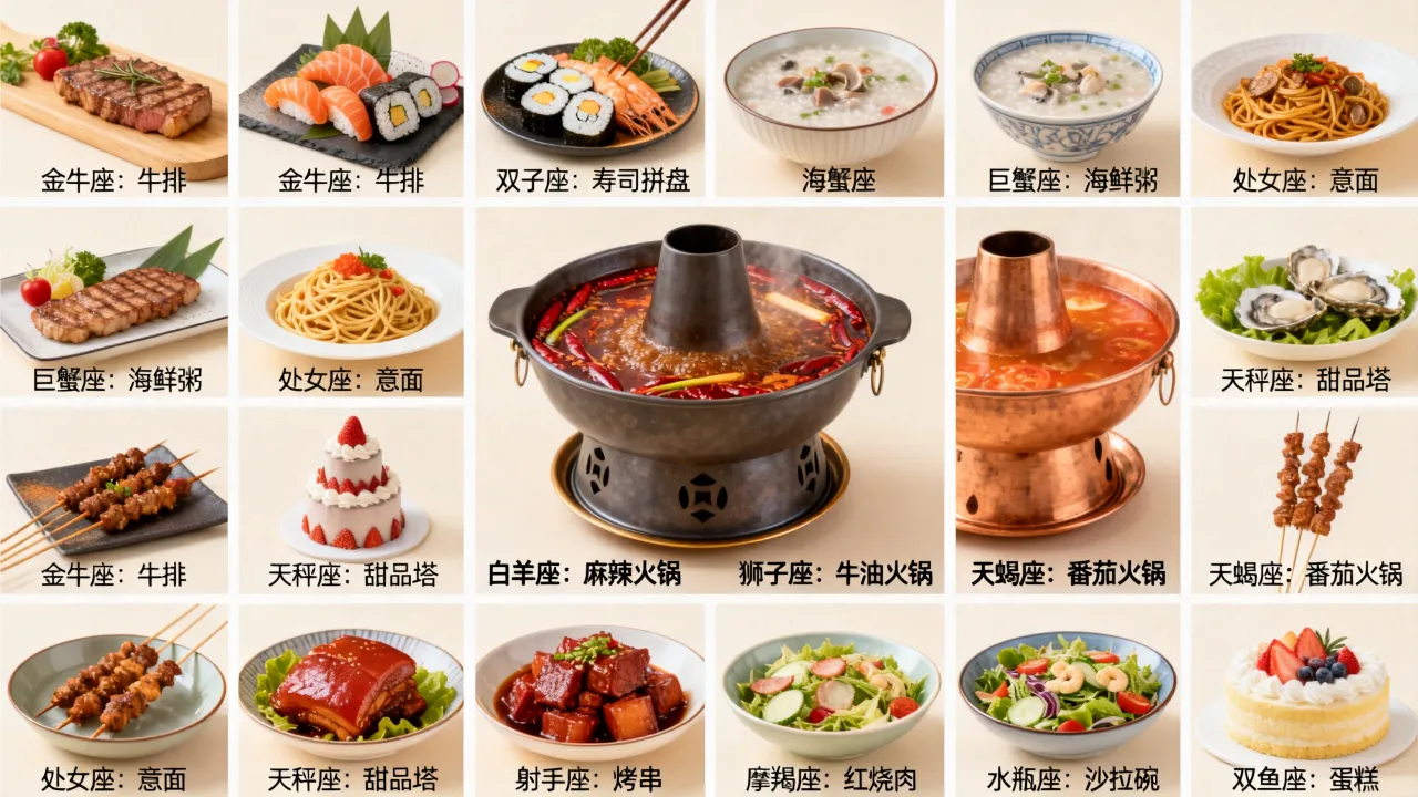 十二星座和美食有哪些搭配?哪个星座最爱火锅? 十二星座和美食有哪些搭配?哪个星座最爱火锅?