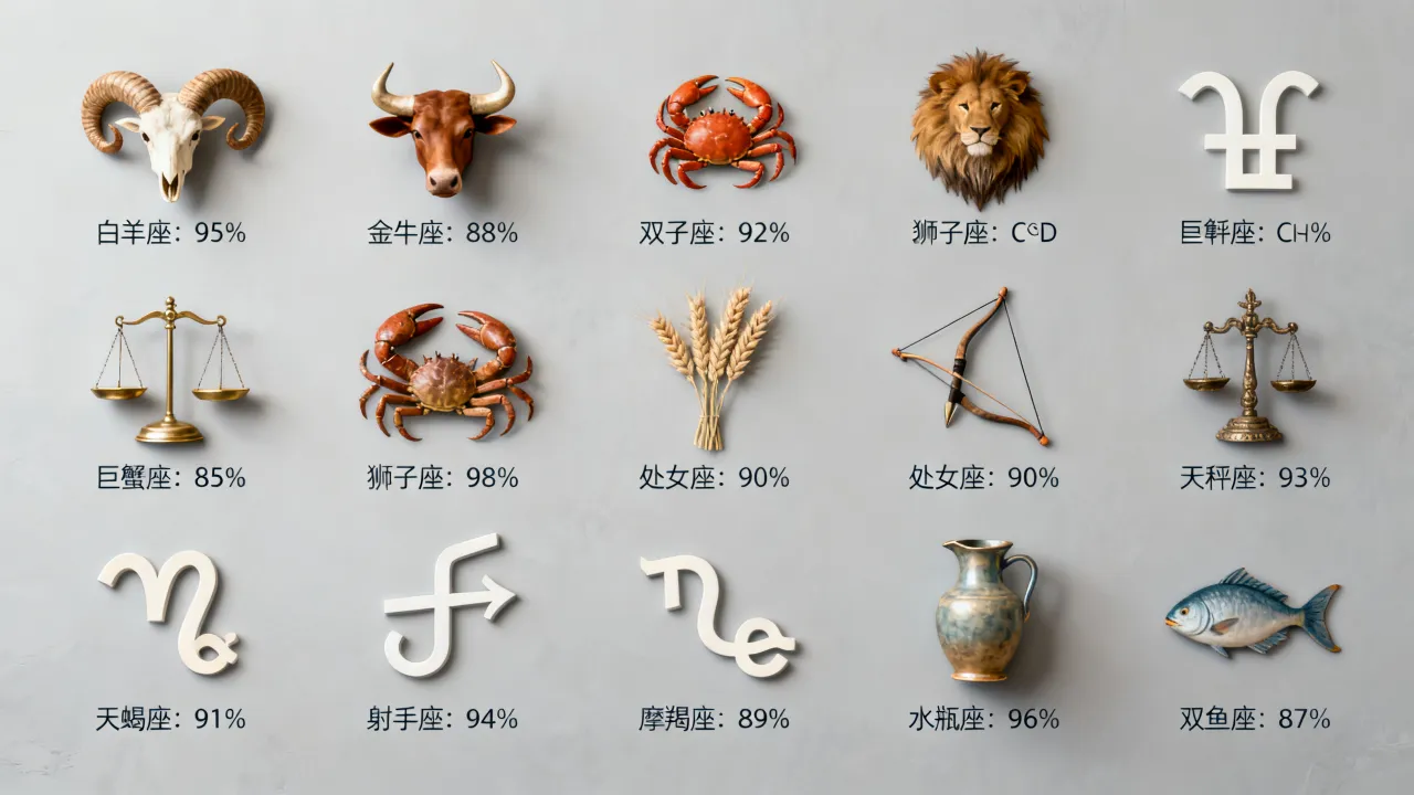 十二星座自信指数谁最高？十二星座谁最自信排名第一？
