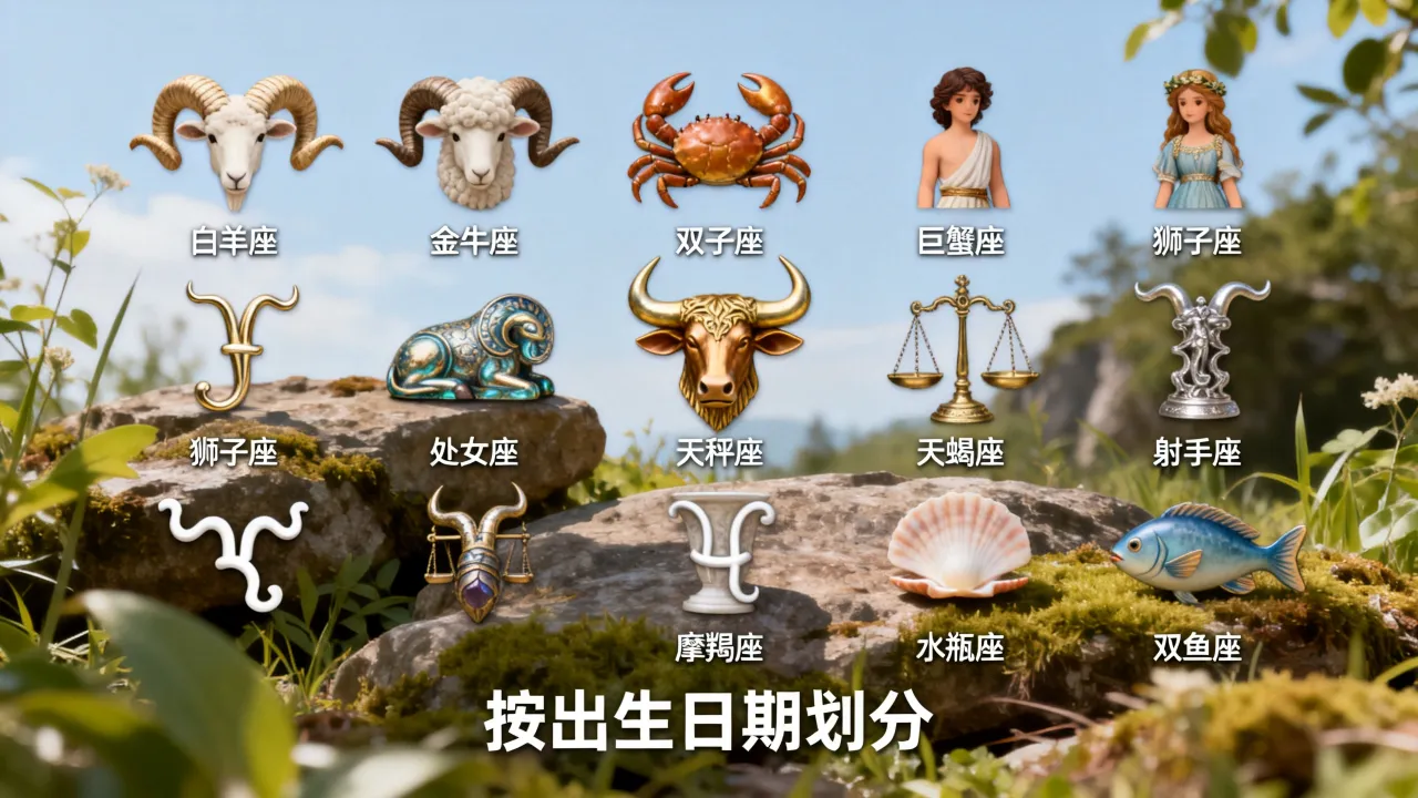 十二星座分别有哪些？十二星座分别是什么星座怎么划分