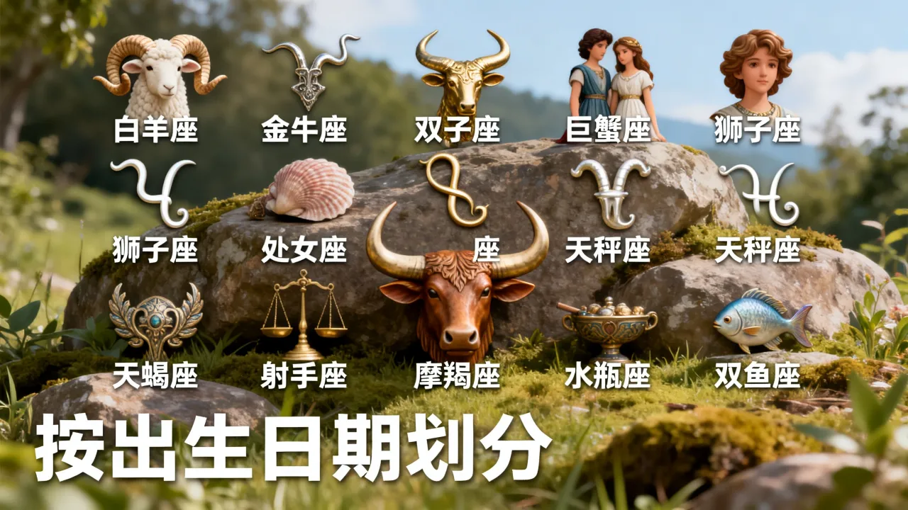 十二星座分别有哪些？十二星座分别是什么星座怎么划分