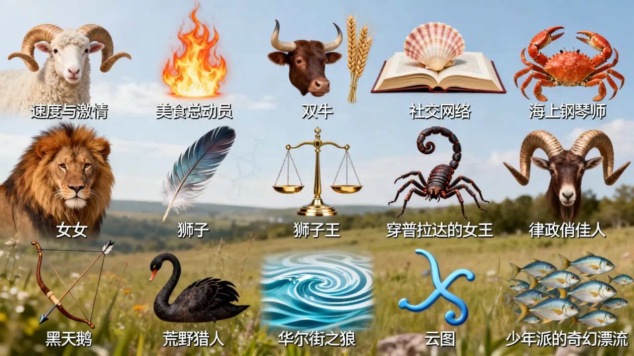 十二星座分别对应哪部经典电影，星座猜电影实用技巧