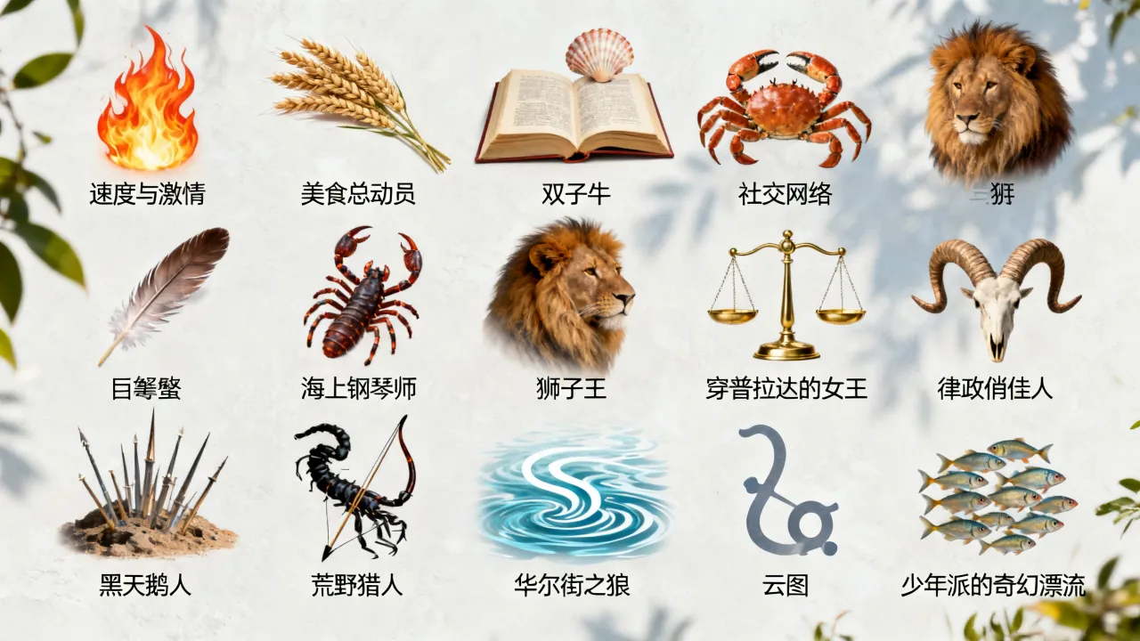 十二星座分别对应哪部经典电影，星座猜电影实用技巧