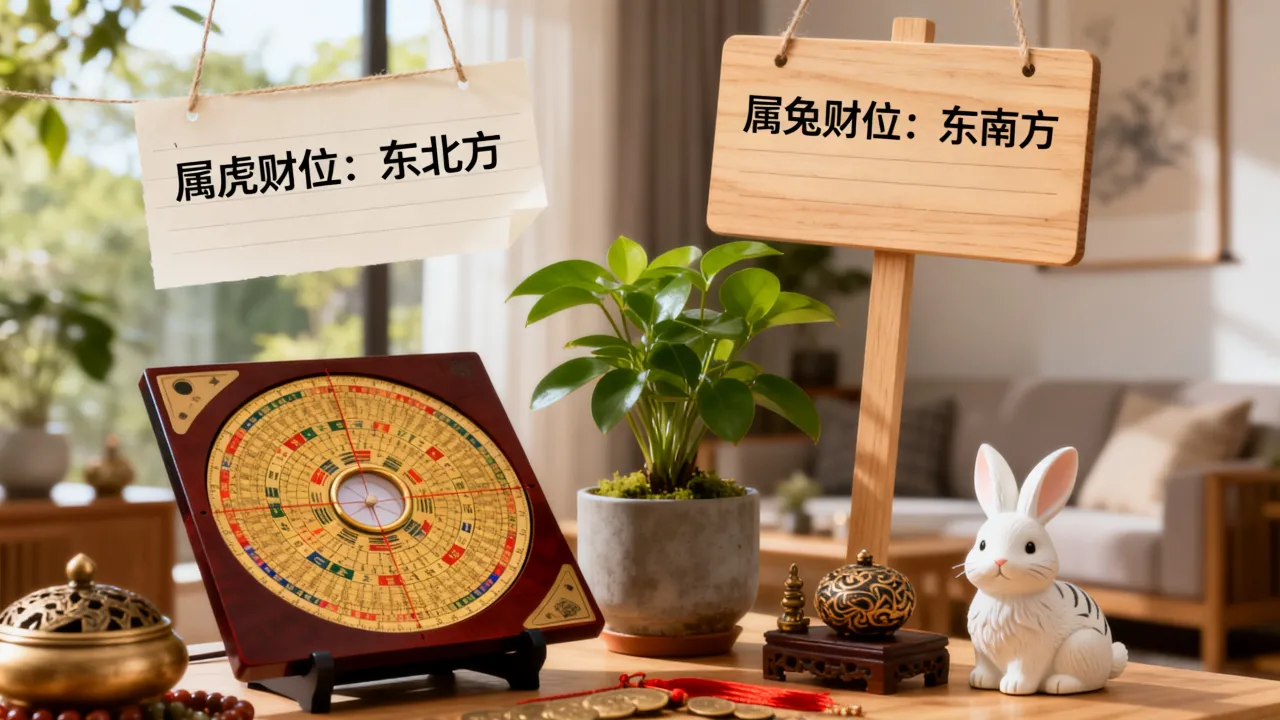 属虎的财位在哪个方向，属兔的财位最佳方位