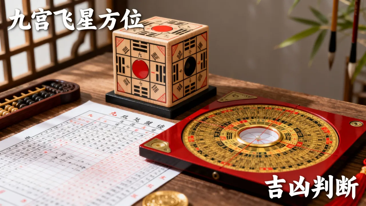 风水九宫怎么算吉凶图？九宫飞星方位怎么看