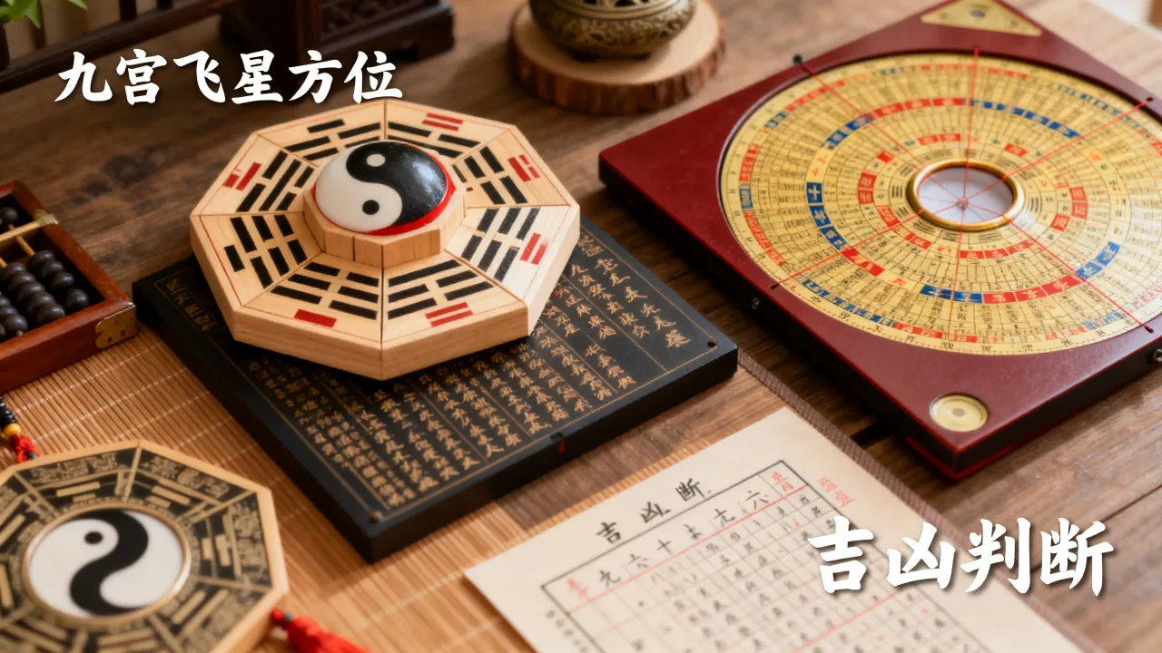 风水九宫怎么算吉凶图？九宫飞星方位怎么看