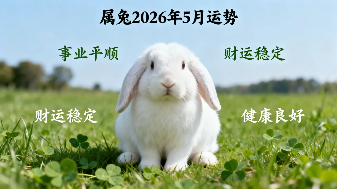 属兔2026年5月运程好吗,属兔2026年详细运势怎么样? 属兔2026年5月运程好吗,属兔2026年详细运势怎么样?
