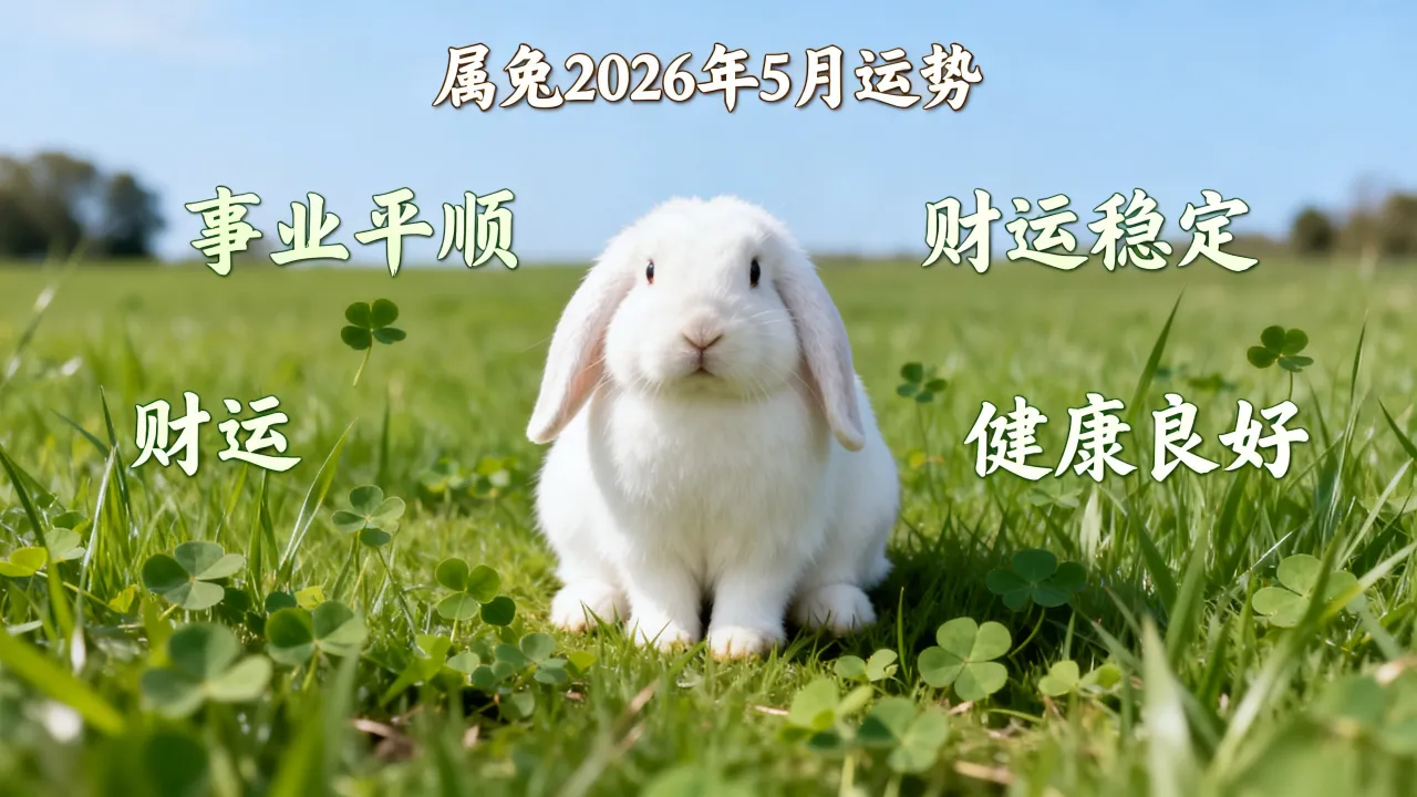 属兔2026年5月运程好吗,属兔2026年详细运势怎么样? 属兔2026年5月运程好吗,属兔2026年详细运势怎么样?